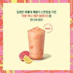 스타벅스, 달콤 상큼한 여름의 맛 ‘자몽 허니 레몬 블렌디드’ 한정 출시